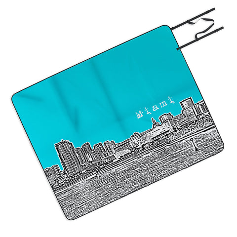 Bird Ave Miami Teal Picnic Blanket