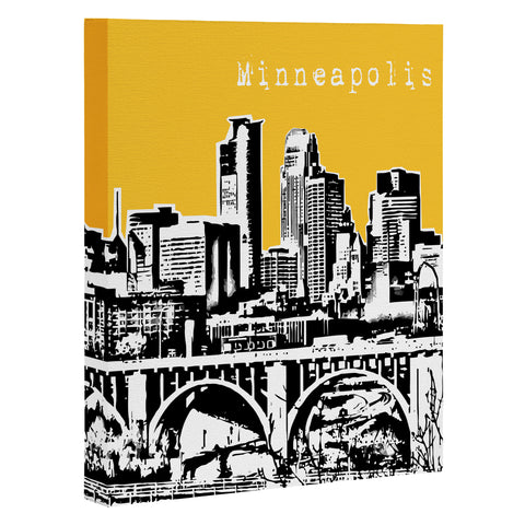 Bird Ave Minneapolis Yellow Art Canvas