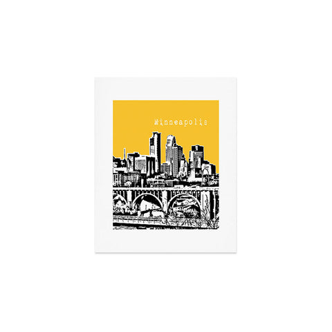 Bird Ave Minneapolis Yellow Art Print