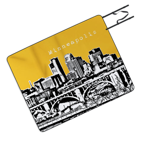 Bird Ave Minneapolis Yellow Picnic Blanket