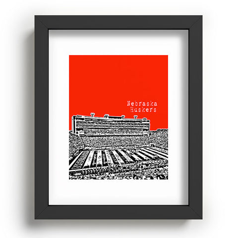 Bird Ave Nebraska Huskers Red Recessed Framing Rectangle