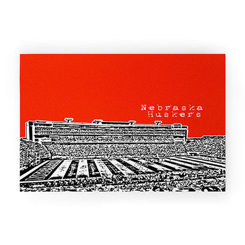 Bird Ave Nebraska Huskers Red Welcome Mat