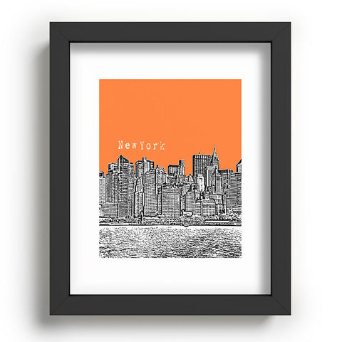 Bird Ave New York Orange Recessed Framing Rectangle