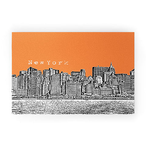 Bird Ave New York Orange Welcome Mat