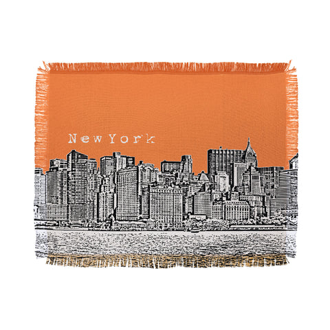 Bird Ave New York Orange Throw Blanket
