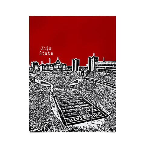 Bird Ave Ohio State Buckeyes Red Poster