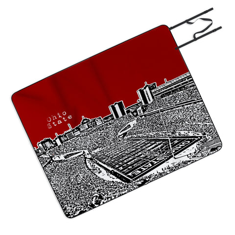 Bird Ave Ohio State Buckeyes Red Picnic Blanket