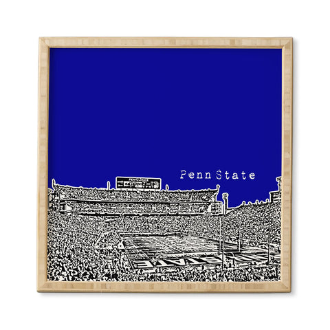 Bird Ave Penn State University Navy Framed Wall Art
