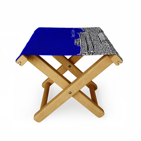Bird Ave Penn State University Navy Folding Stool