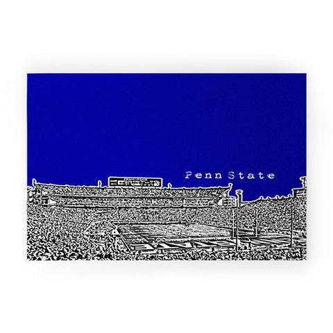 Bird Ave Penn State University Navy Welcome Mat