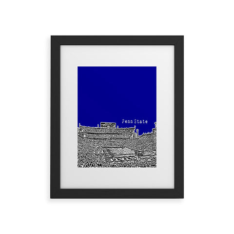 Bird Ave Penn State University Navy Framed Art Print