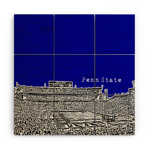 Bird Ave Penn State University Navy Wood Wall Mural