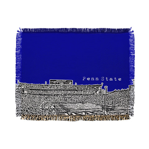 Bird Ave Penn State University Navy Throw Blanket