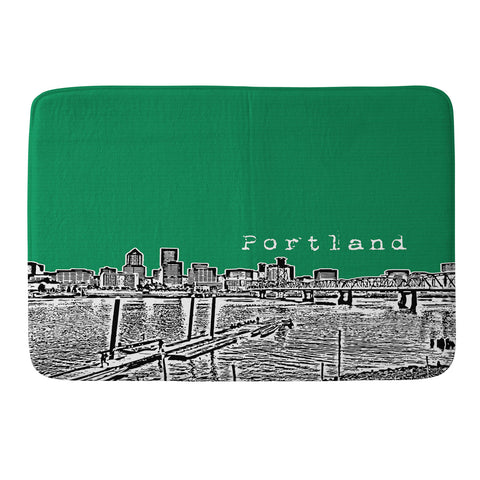 Bird Ave Portland Green Memory Foam Bath Mat