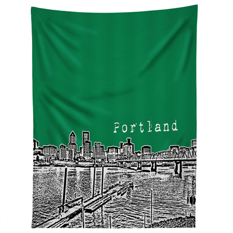 Bird Ave Portland Green Tapestry