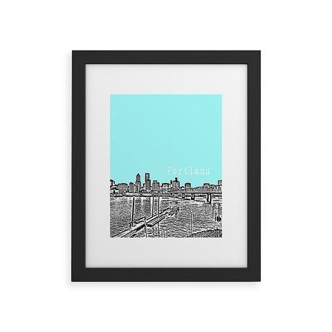 Bird Ave Portland Ice Framed Art Print