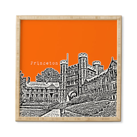 Bird Ave Princeton University Orange Framed Wall Art