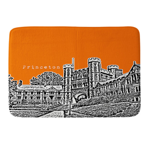 Bird Ave Princeton University Orange Memory Foam Bath Mat