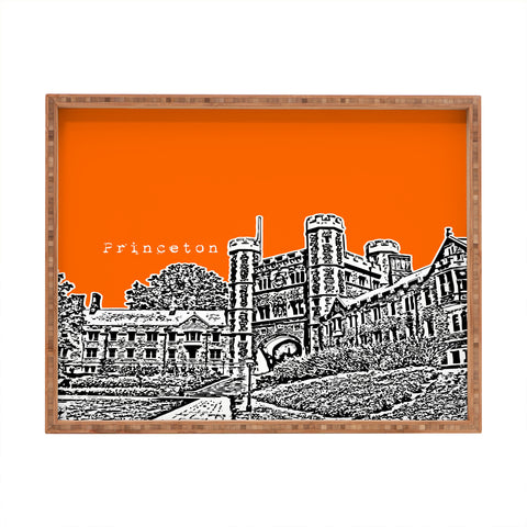 Bird Ave Princeton University Orange Rectangular Tray