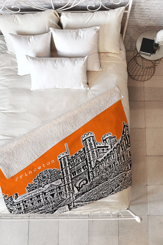 Bird Ave Princeton University Orange Fleece Throw Blanket