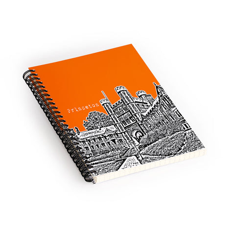 Bird Ave Princeton University Orange Spiral Notebook