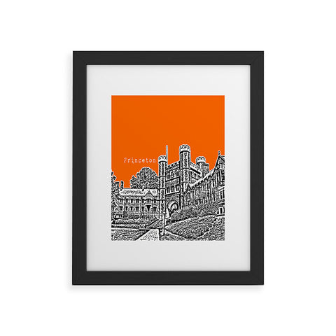 Bird Ave Princeton University Orange Framed Art Print