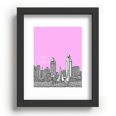 Bird Ave San Diego Pink Recessed Framing Rectangle