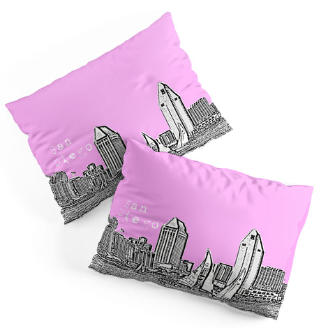 Bird Ave San Diego Pink Pillow Shams