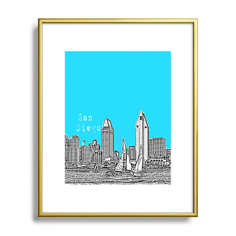 Bird Ave San Diego Sky Metal Framed Art Print