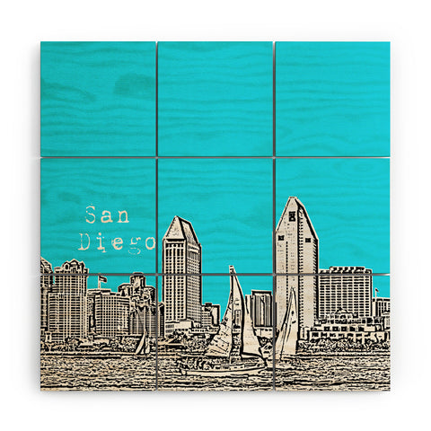 Bird Ave San Diego Sky Wood Wall Mural