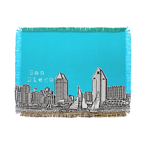 Bird Ave San Diego Sky Throw Blanket