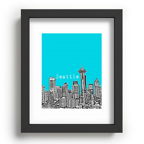 Bird Ave Seattle Teal Recessed Framing Rectangle