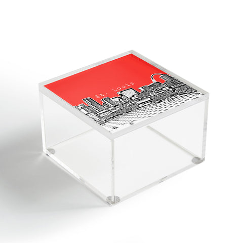 Bird Ave St Louis Red Acrylic Box