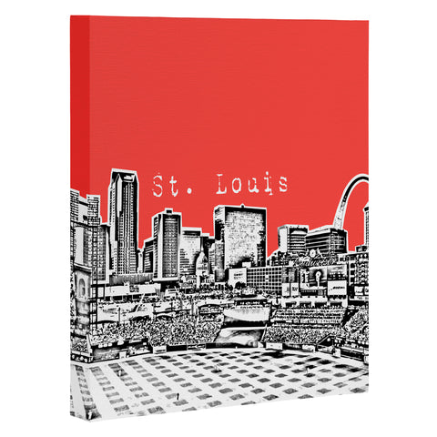 Bird Ave St Louis Red Art Canvas