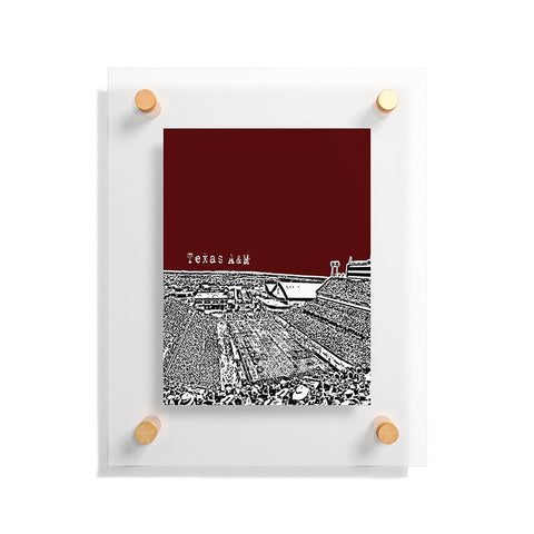 Bird Ave Texas A And M Maroon Floating Acrylic Print
