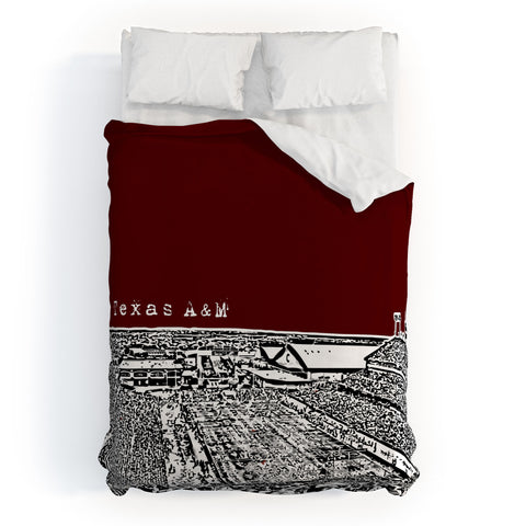 Bird Ave Texas A And M Maroon Duvet Cover