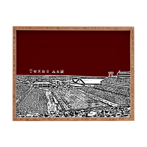 Bird Ave Texas A And M Maroon Rectangular Tray