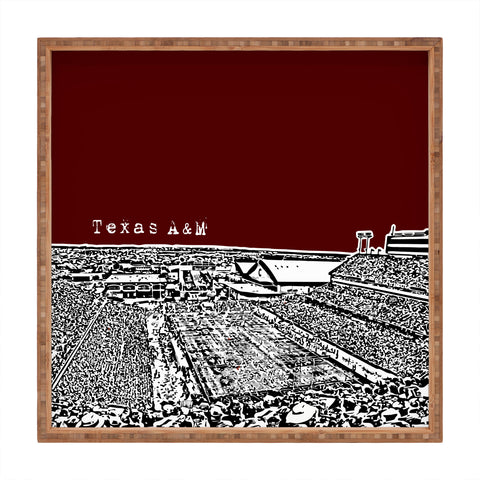 Bird Ave Texas A And M Maroon Square Tray