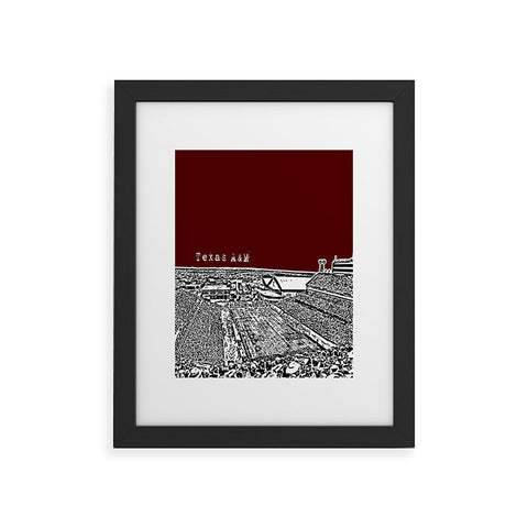 Bird Ave Texas A And M Maroon Framed Art Print