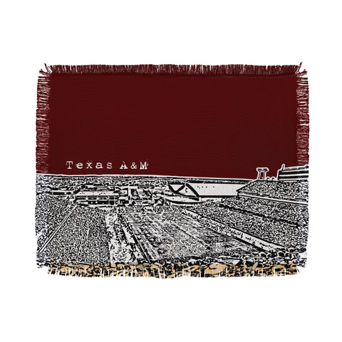 Bird Ave Texas A And M Maroon Throw Blanket