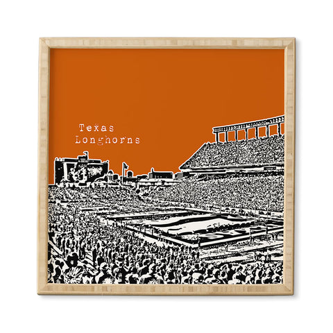 Bird Ave Texas Longhorns Orange Framed Wall Art