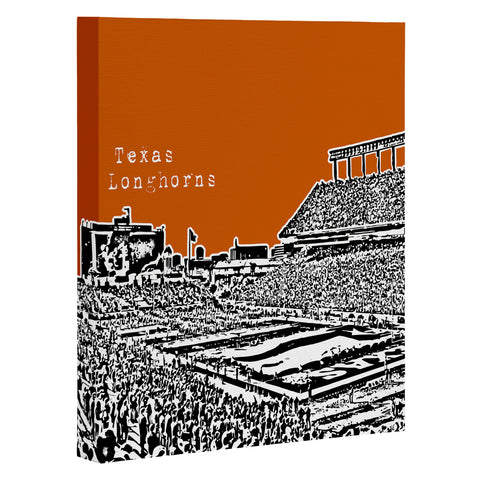 Bird Ave Texas Longhorns Orange Art Canvas