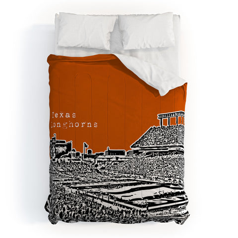 Bird Ave Texas Longhorns Orange Comforter