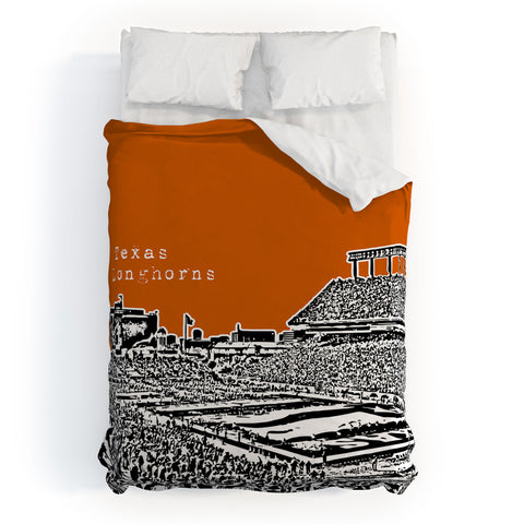 Bird Ave Texas Longhorns Orange Duvet Cover