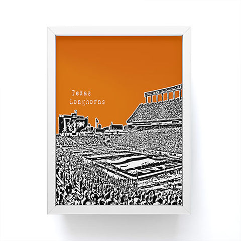 Bird Ave Texas Longhorns Orange Framed Mini Art Print
