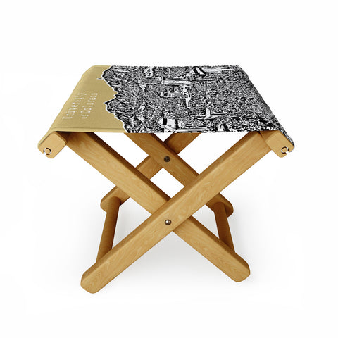 Bird Ave University Of Colorado Yellow Folding Stool
