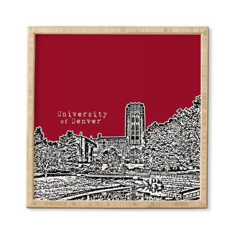 Bird Ave University Of Denver Red Framed Wall Art