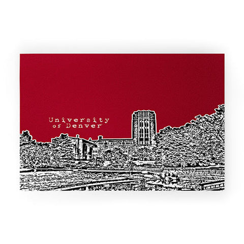 Bird Ave University Of Denver Red Welcome Mat