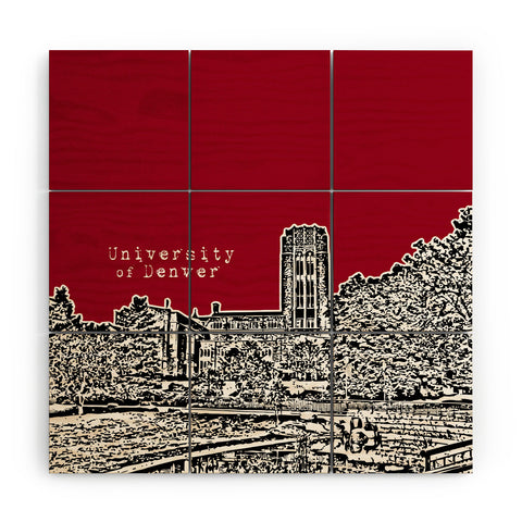 Bird Ave University Of Denver Red Wood Wall Mural