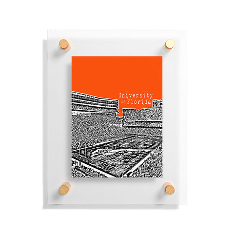 Bird Ave University Of Florida Orange Floating Acrylic Print